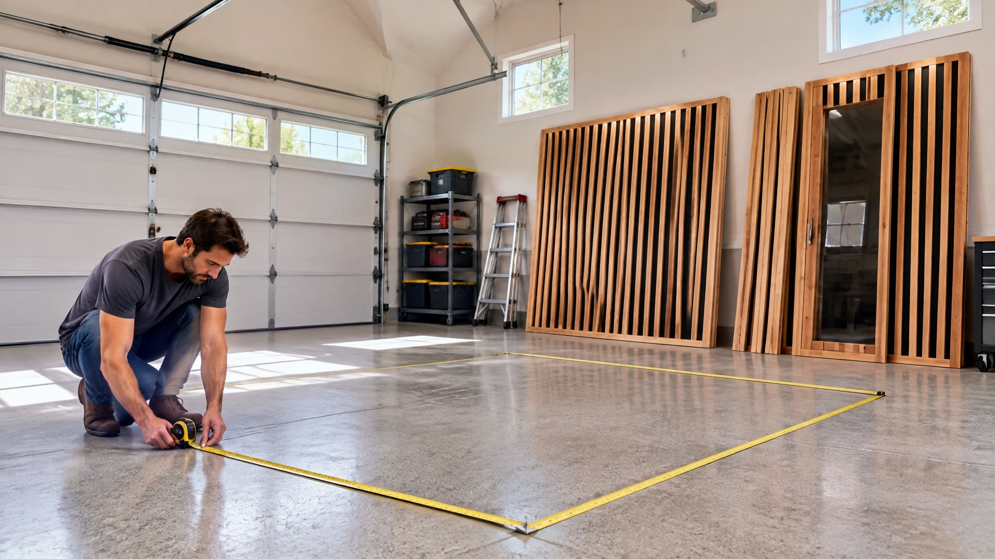 garage-sauna-footprint-measuring-space