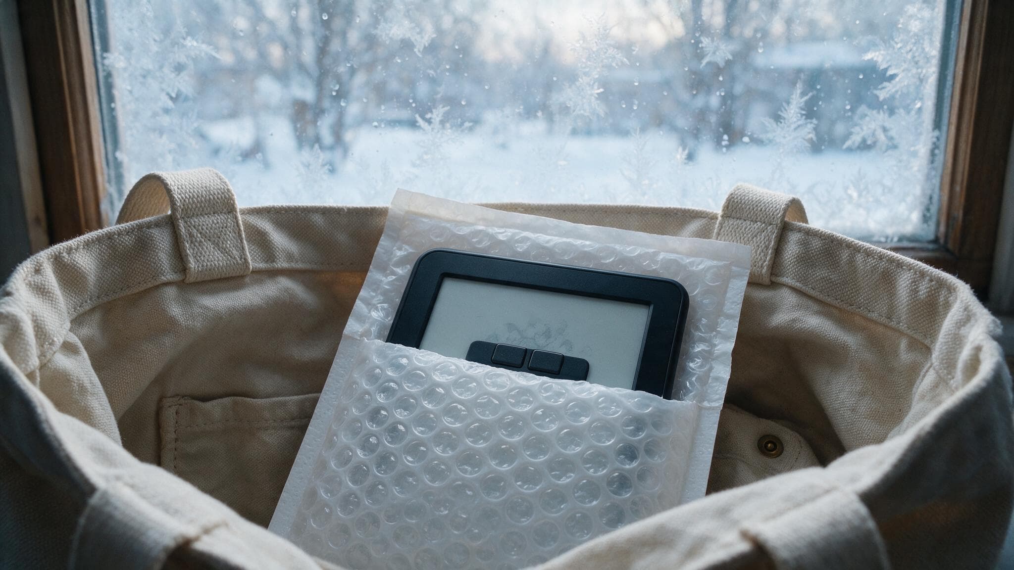 kindle-bubble-wrap-cold-protection