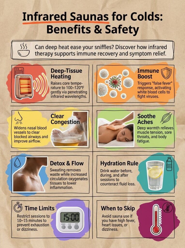 Custom infrared sauna decision guide for use during illness