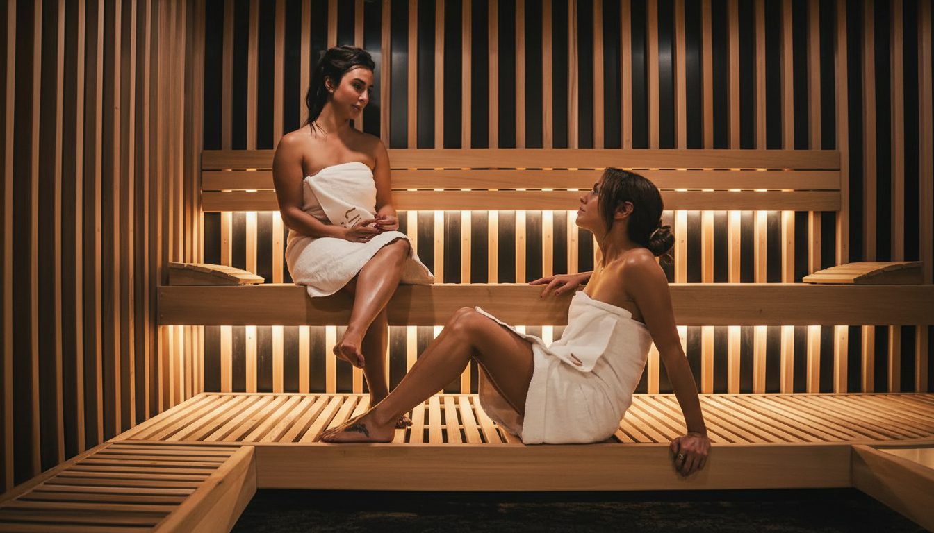 Premium commercial infrared sauna installation