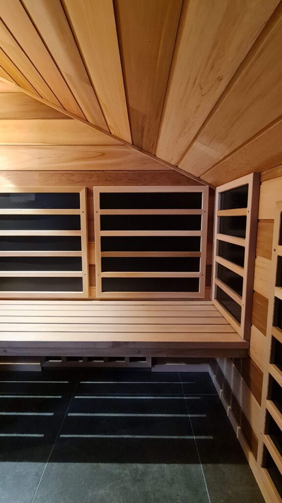 Raw Western Red Cedar materials in the workshop