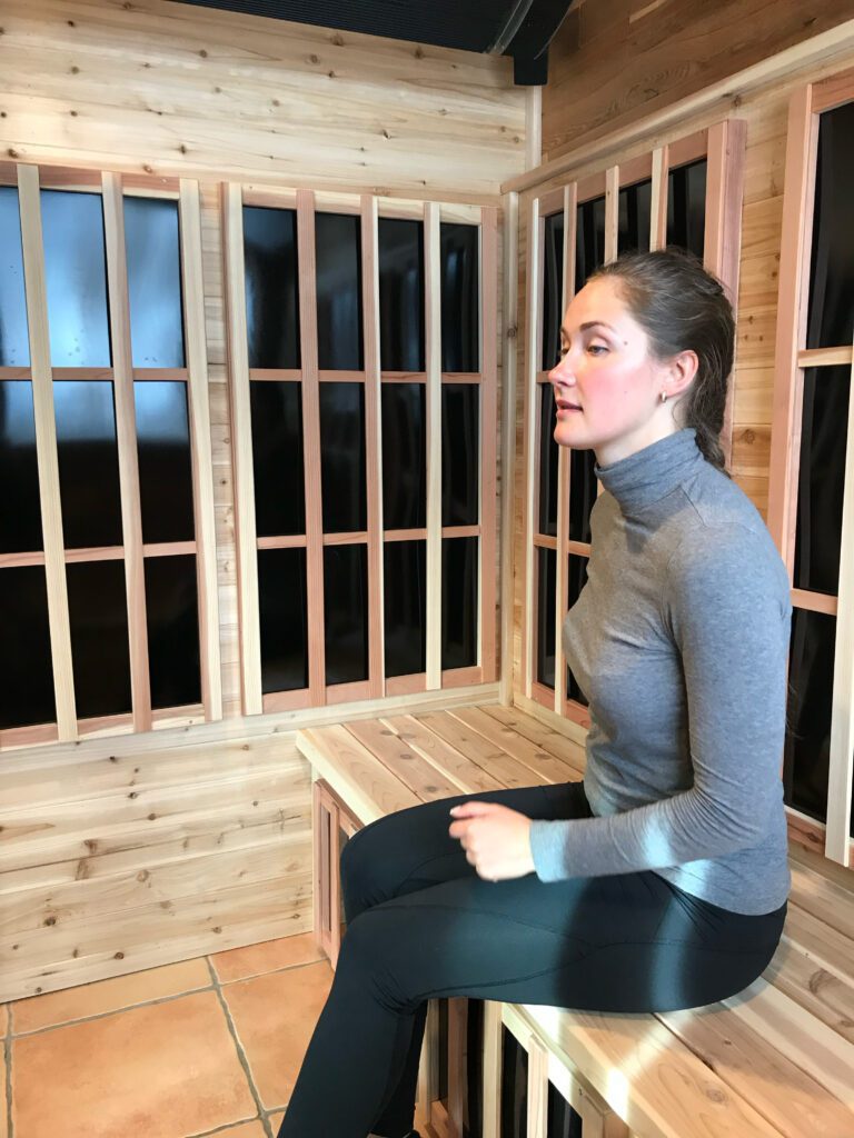 Daryna's completed custom infrared sauna