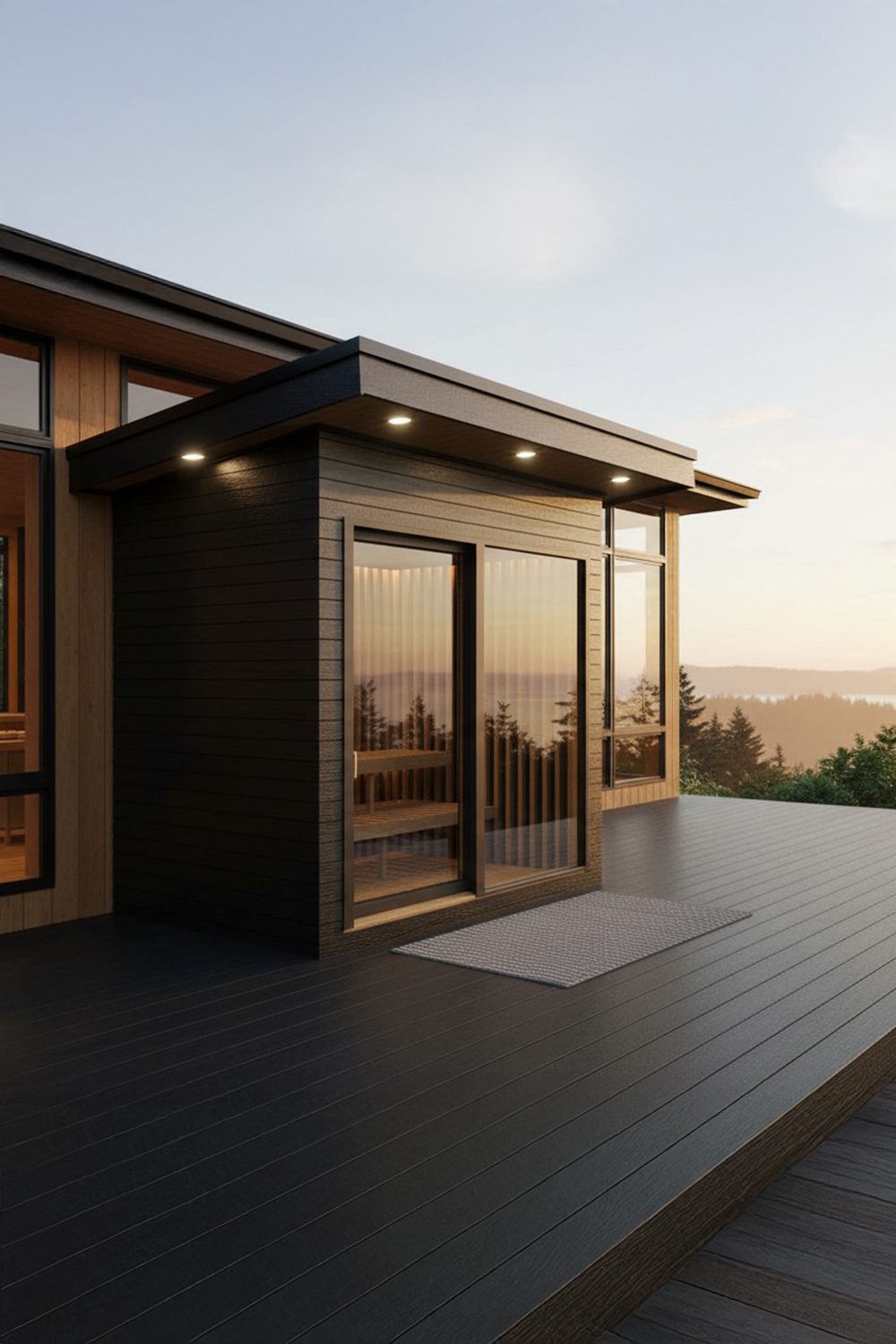 Custom infrared sauna for contrast therapy with cold plunge protocol